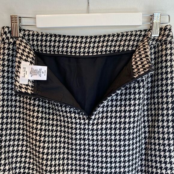 Kate Hill Houndstooth Wool Blend Pencil Skirt Women's 4P - Picture 3 of 5